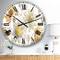 Designart Fields Of Gold Watercolor Flower VII Wall Clock